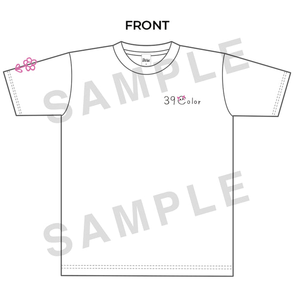 坂倉花 にゃんでも×39Color！ Tシャツ SS_Tshirts_egata_sample_600x60